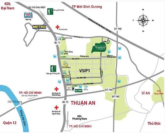 Vị trí của Khu đô thị Việt - Sing The Oasis | ảnh 1